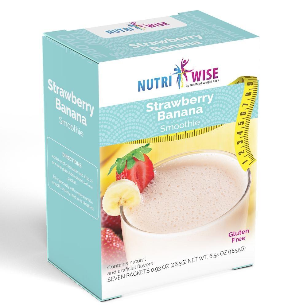 NutriWise - Strawberry Banana Smoothie (7/Box) - NutriWise