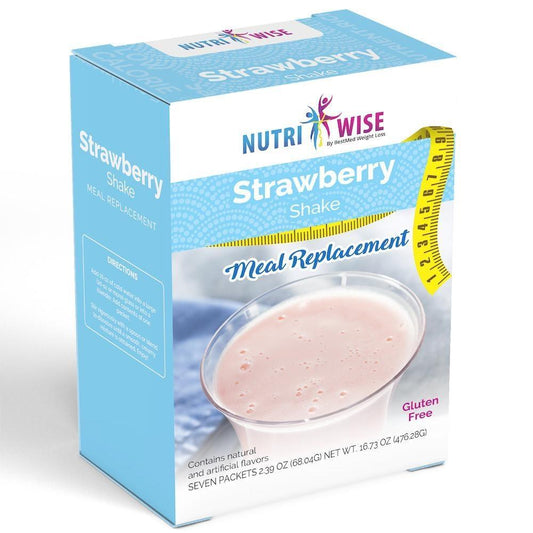 NutriWise - Strawberry Meal Replacement Shake (7/Box) - NutriWise