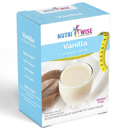 NutriWise - Vanilla Instant Protein Drink (7/Box) - NutriWise