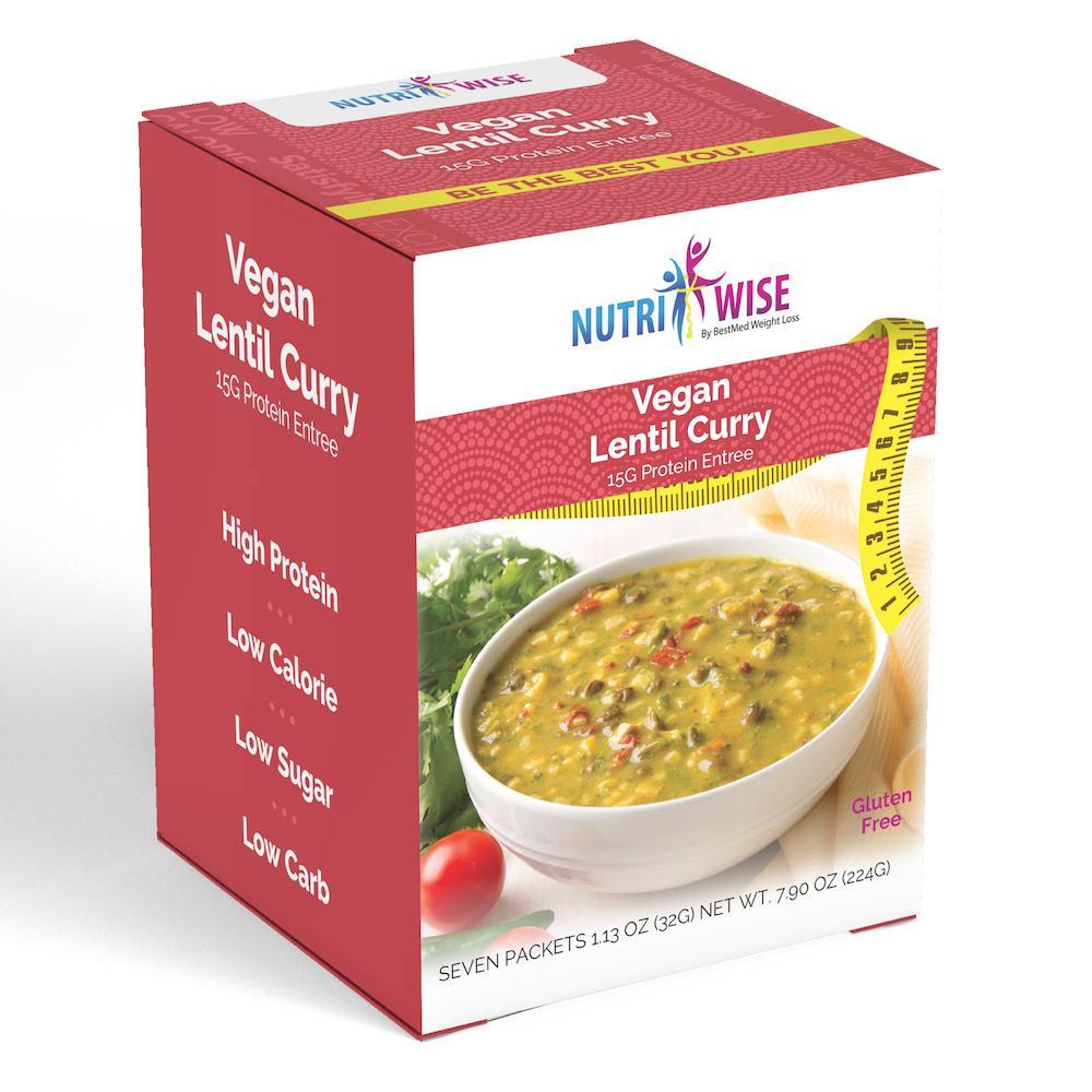 NutriWise - Vegan Lentil Curry (7/Box) - NutriWise